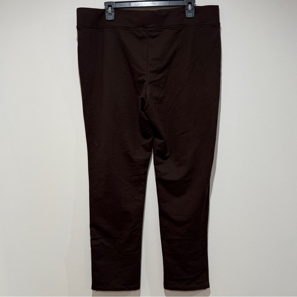 NWT Lauren Ralph Lauren Lounge Pull On Pants XL Brown Activewear Comfort Staple - Picture 7 of 8